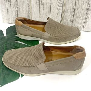 Men's Ecco, S Lite Moc Slip-On Nubuck Leather Loafers Men’s Size 46 EU Or 12 US